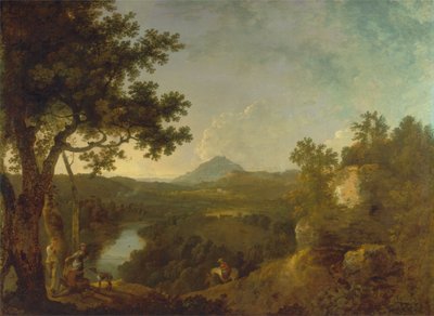 Vista vicino a Wynnstay, la residenza di Sir Watkin Williams-Wynn, BT. da Richard Wilson